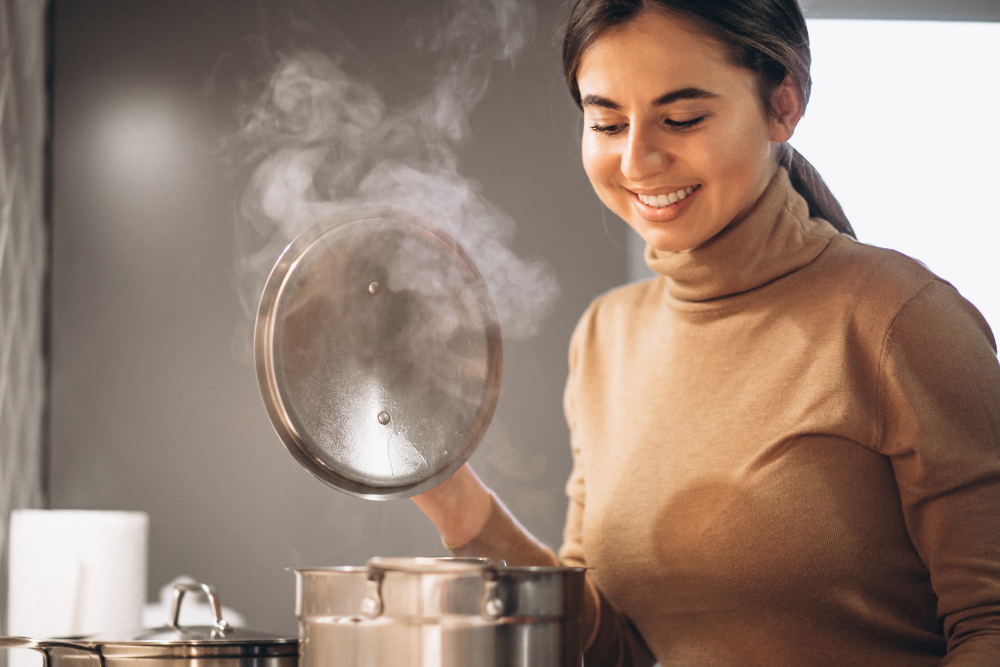 9 benefícios de cozinhar a vapor (e como cozinhar) 3 cozinhar a vapor